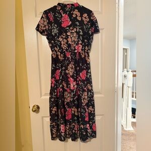 SHEIN Black Floral Dress